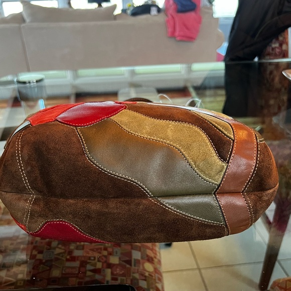 Coach 06 #9258 Soho Floral Suede Poppy Tote! - Picture 6 of 11